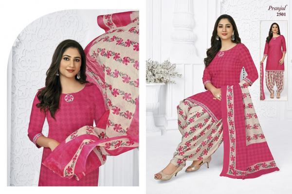 Pranjul Priyanshi Vol-25 Patiyala Special Cotton Designer Dress Materail